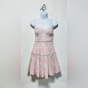 Altar'd State Tiered Mini Dress with Pink Floral Print Size XS New With Tags